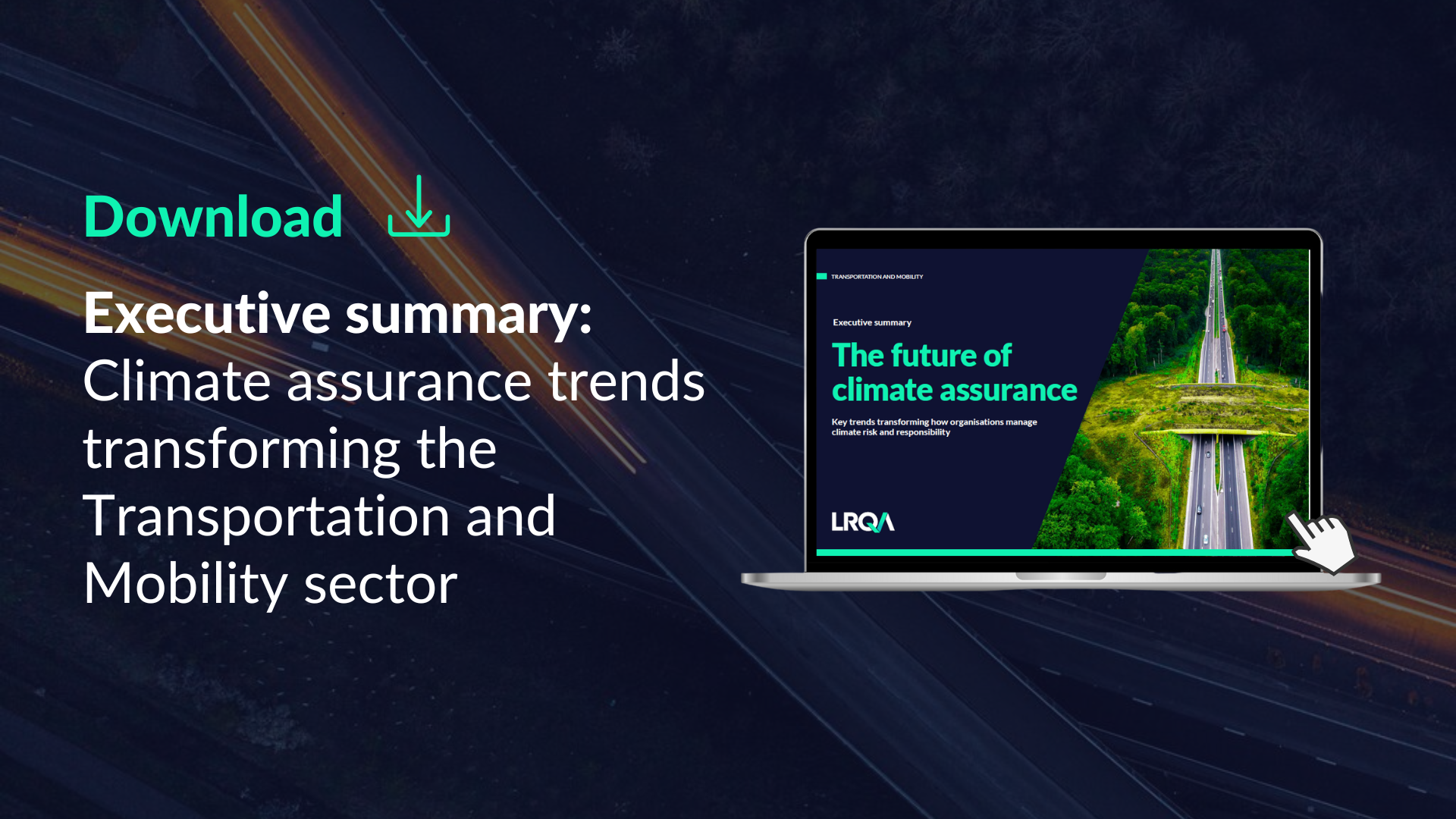 Climate assurance trends in transport